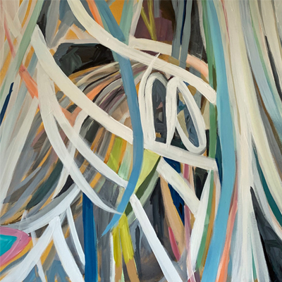 painting titled Ribbons 2